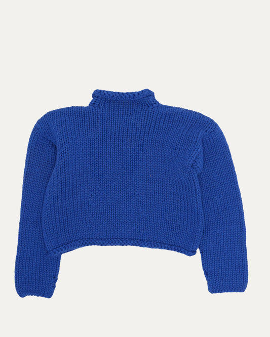 Children's Cross Patch Roll Neck Sweater