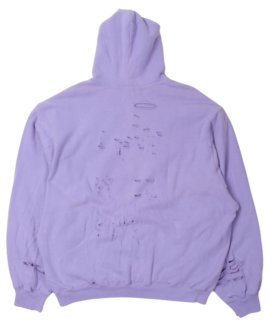 Oversized Distressed Hoodie