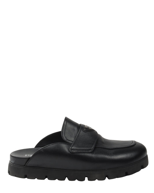Lug Sole Loafer Mule