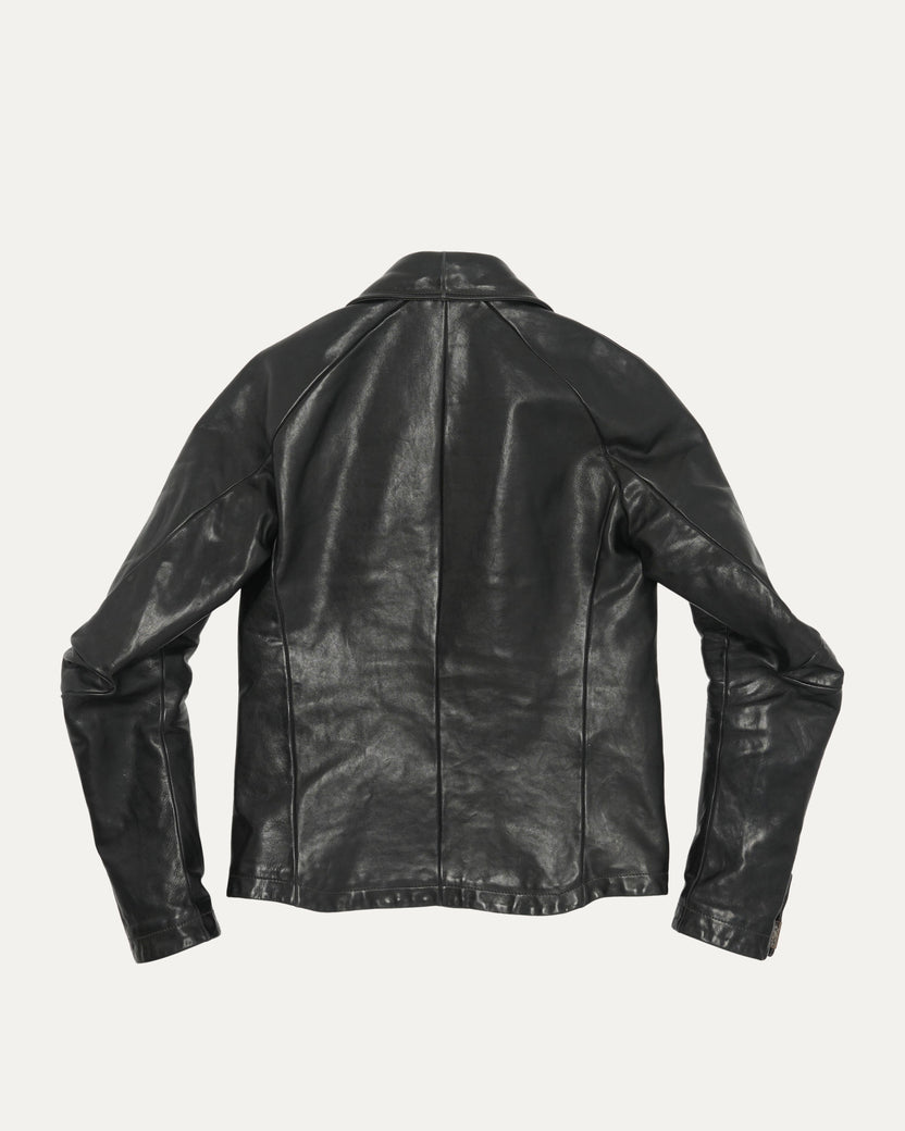 Object Dyed Lined Scarstitched Leather LM/2498 Jacket