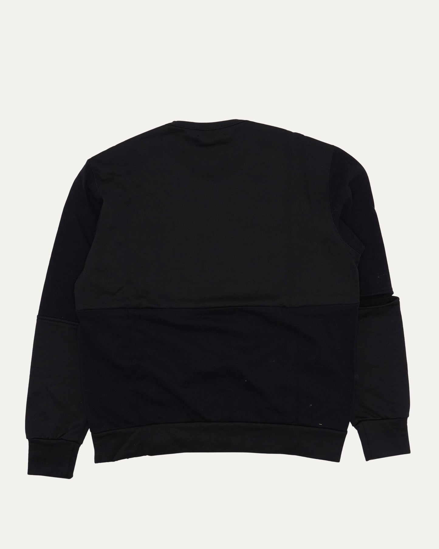 Mixed Material Crewneck Sweatshirt