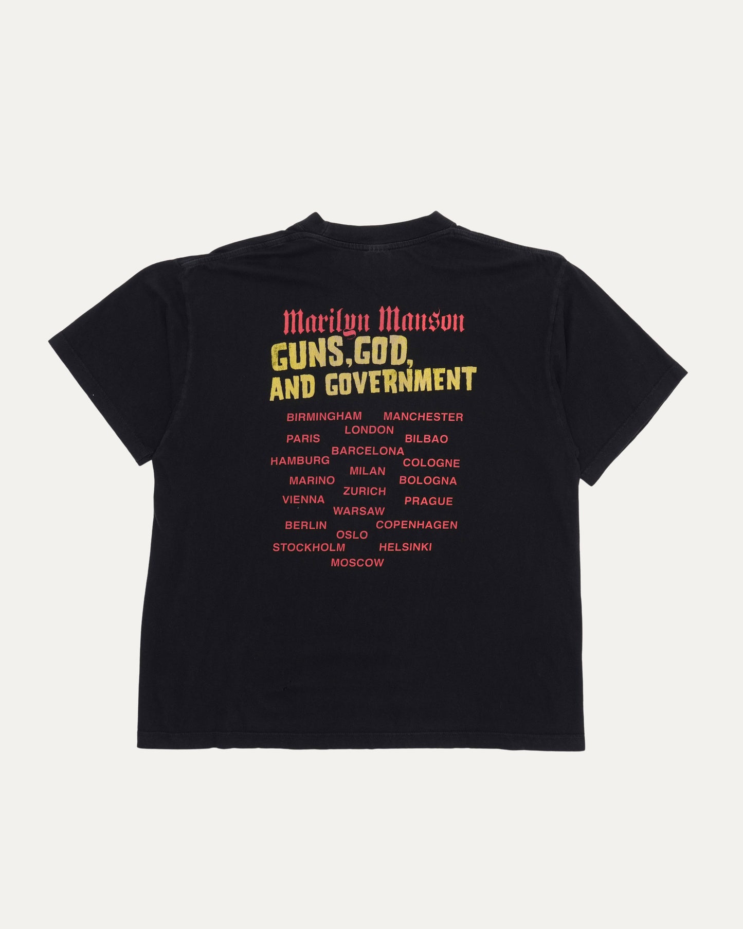 Marilyn Manson Guns, God, and Government Tour T-Shirt