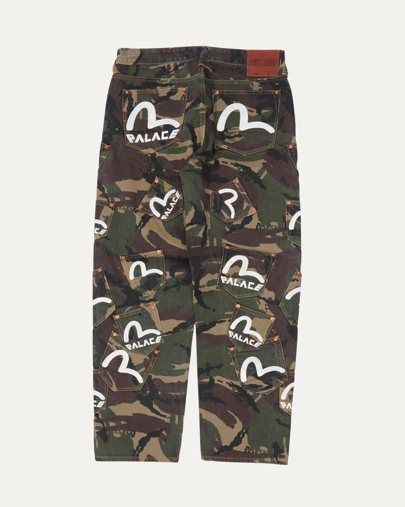 Evisu Camouflage Denim Jeans