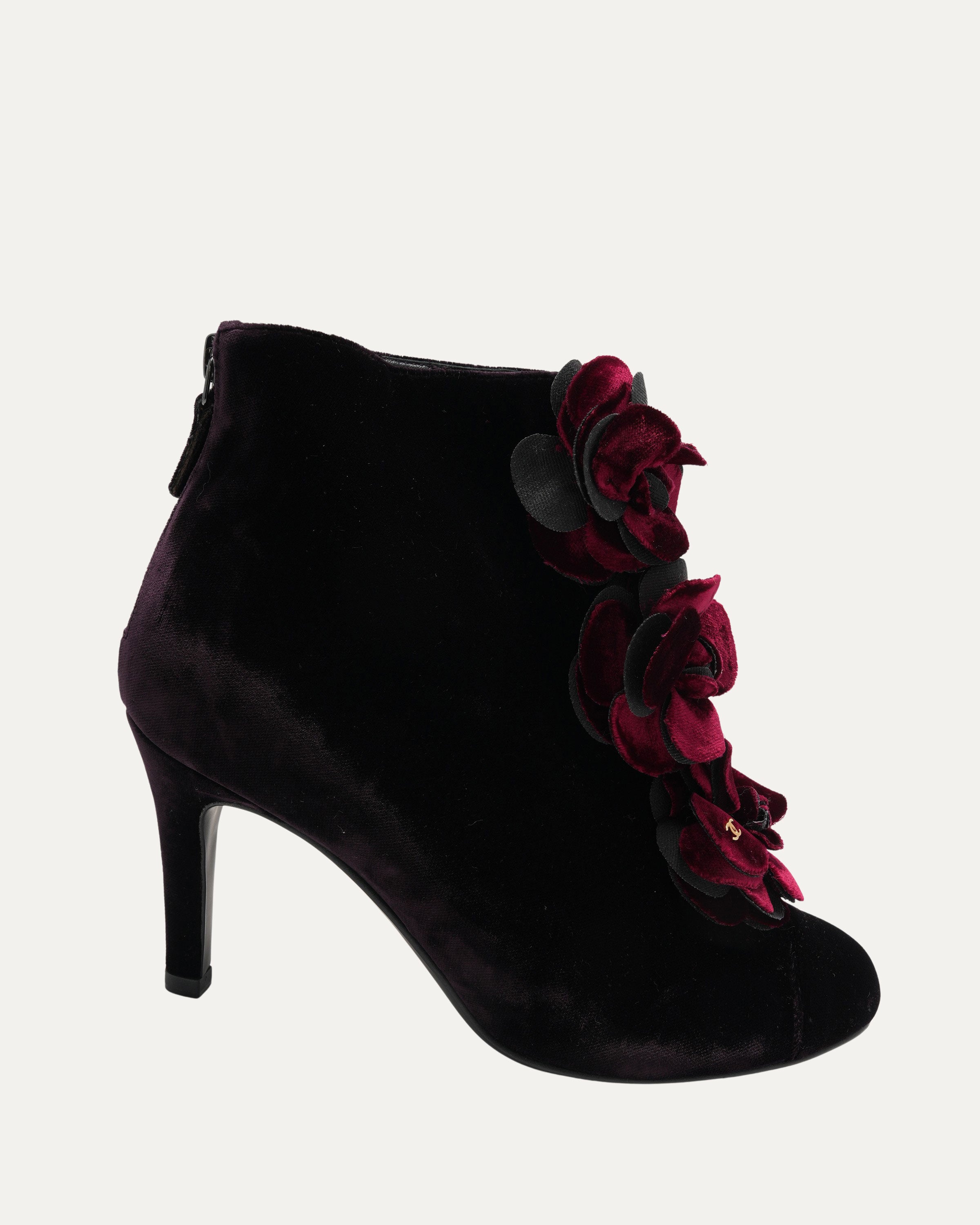 Velvet Heeled Bootie