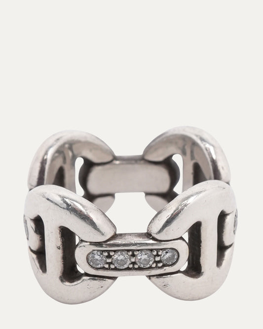 Diamond Quad Link Ring