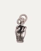 Middle Finger Pendant with B Rings
