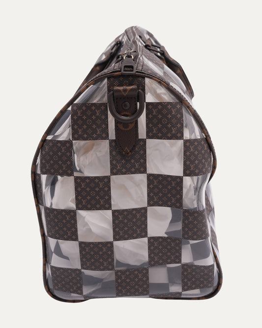 PVC Damier Monogram Keepall Bandouliere 50