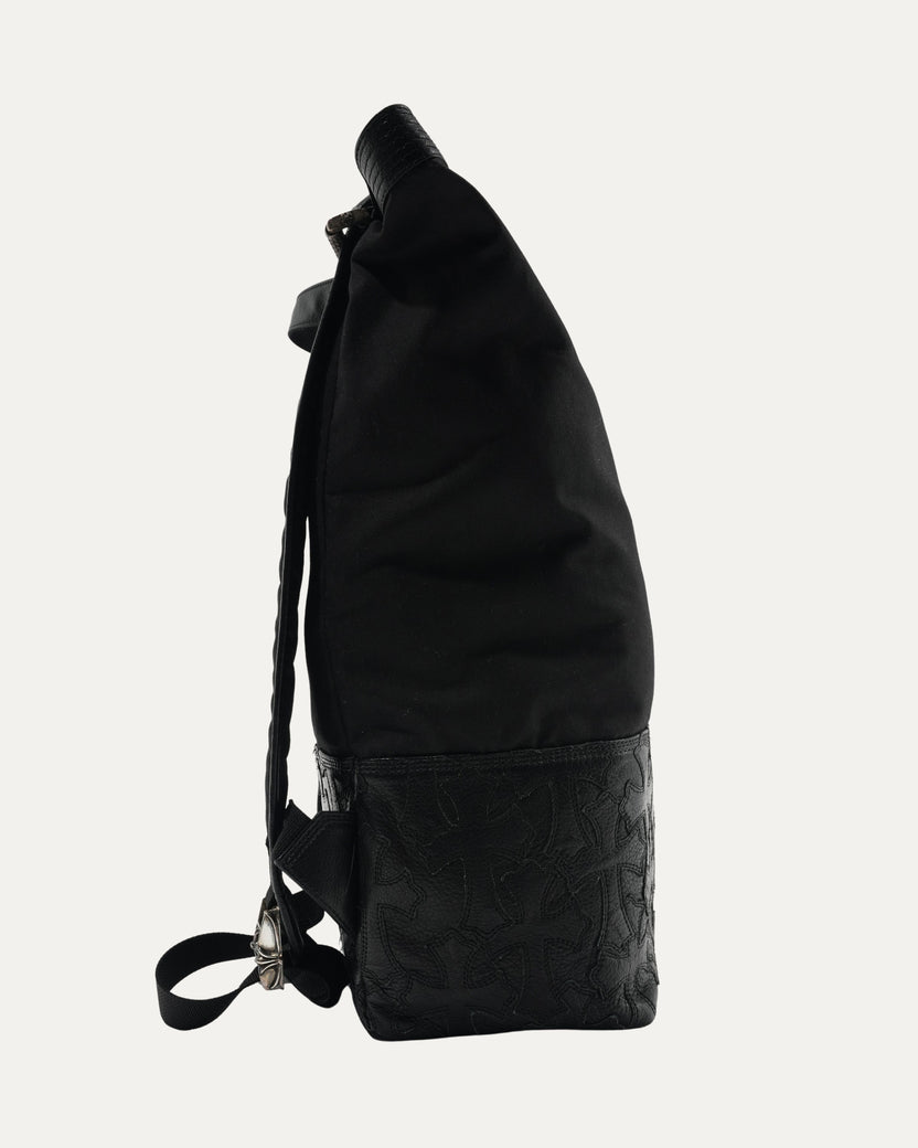 Cross Patch & Waxed Canvas Backpack