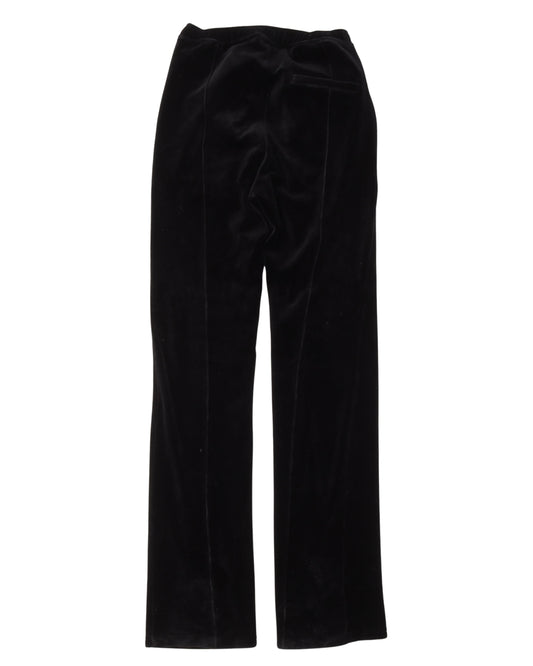 Pleated Velour Pants