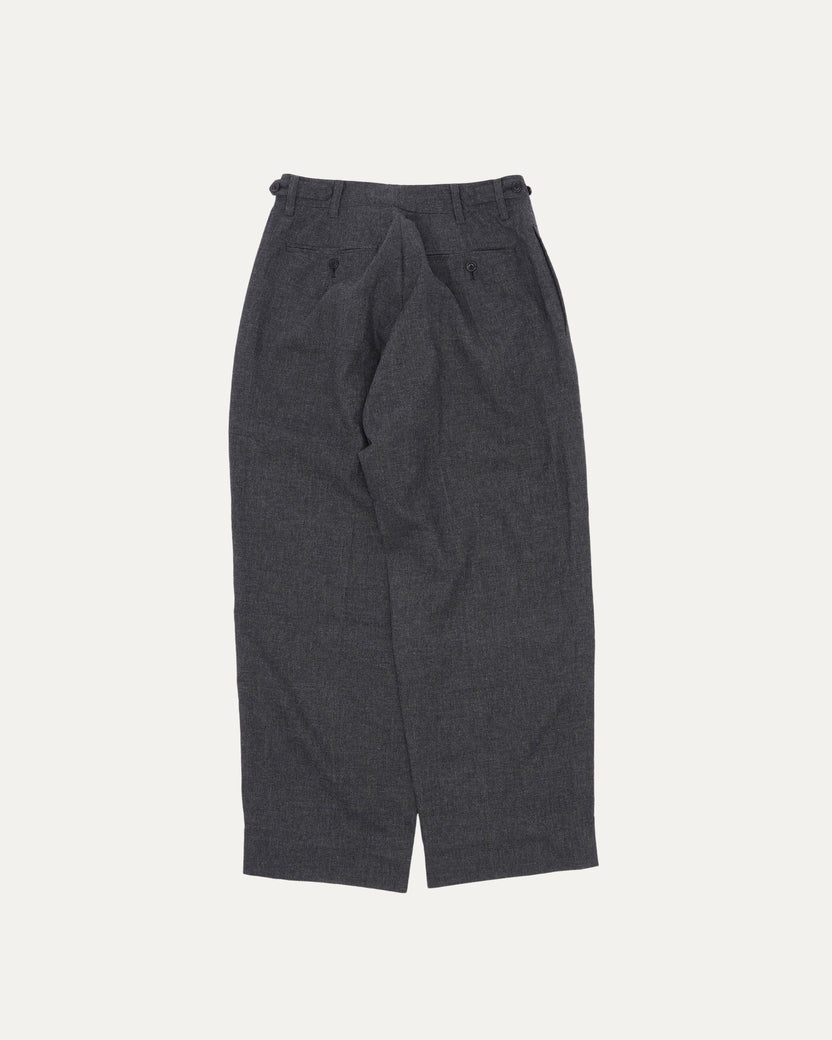 Single Pleated Wool Trouser