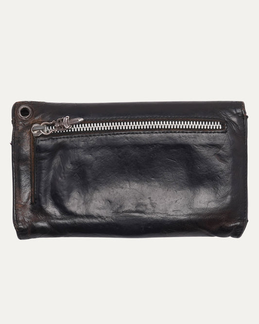 Camouflage Fleur Button Wallet