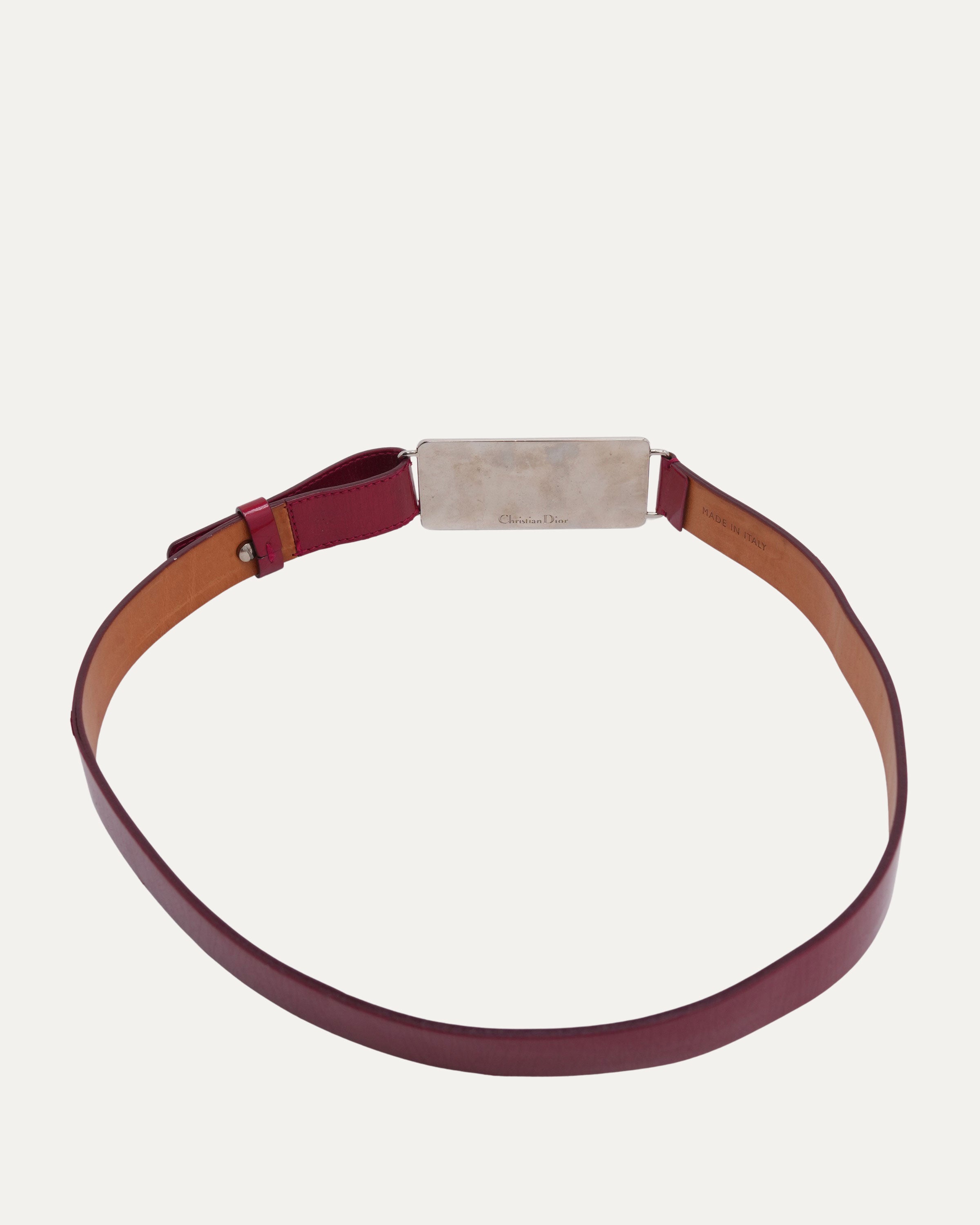 DIORベルト Dior SS 2001 License Plate Belt – Justin Reed