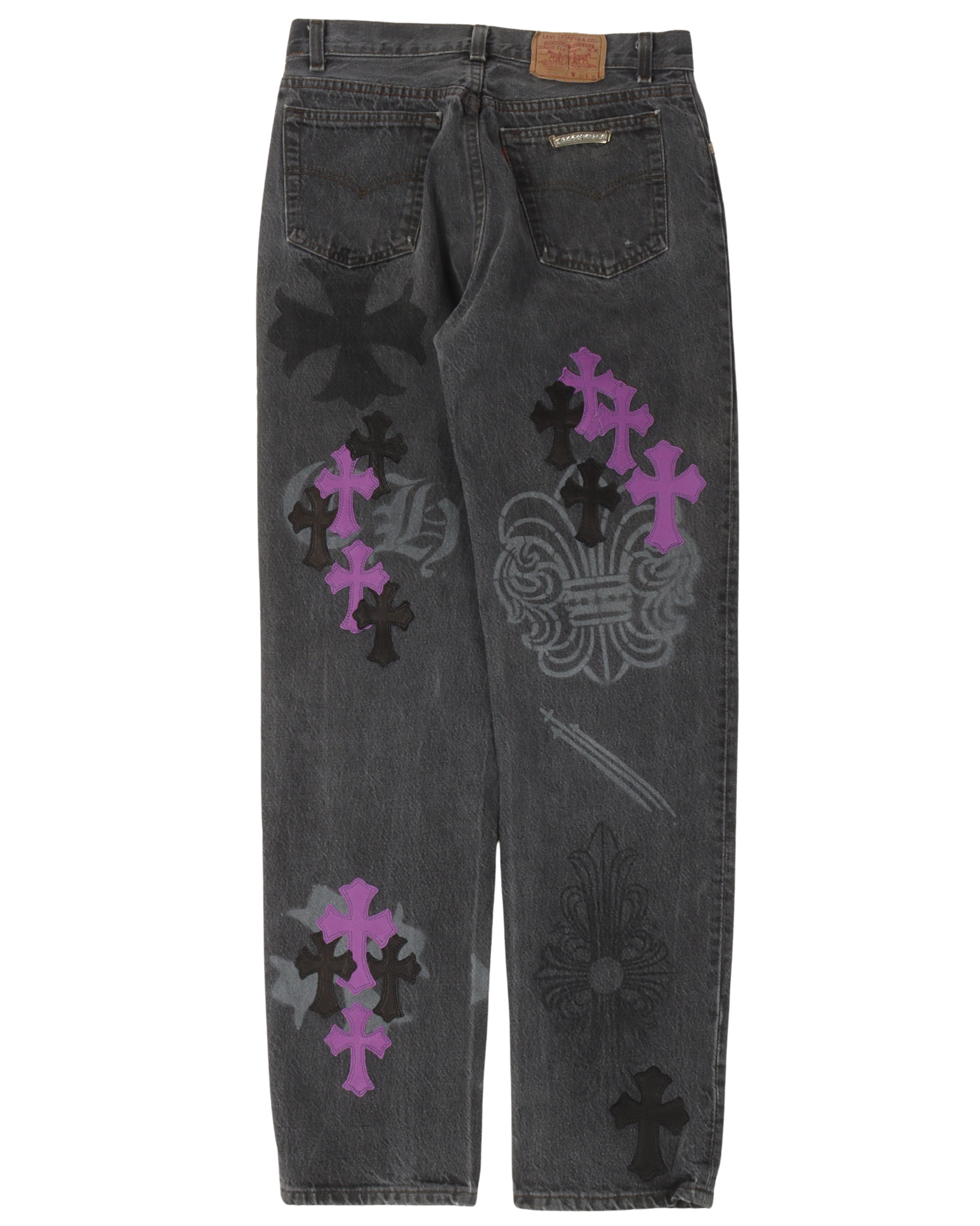 Online Exclusive Levi's Cross Patch Stencil Jeans
