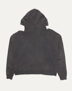 Distressed Zip Up Hoodie