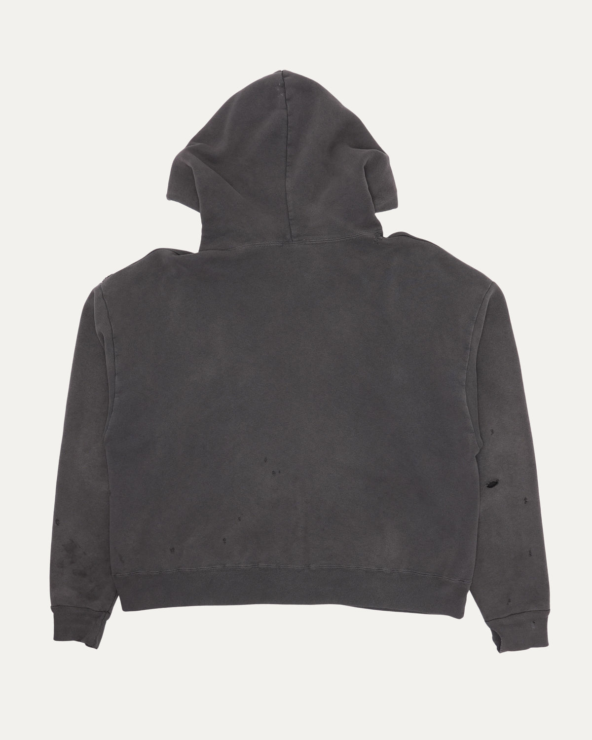 Distressed Zip Up Hoodie