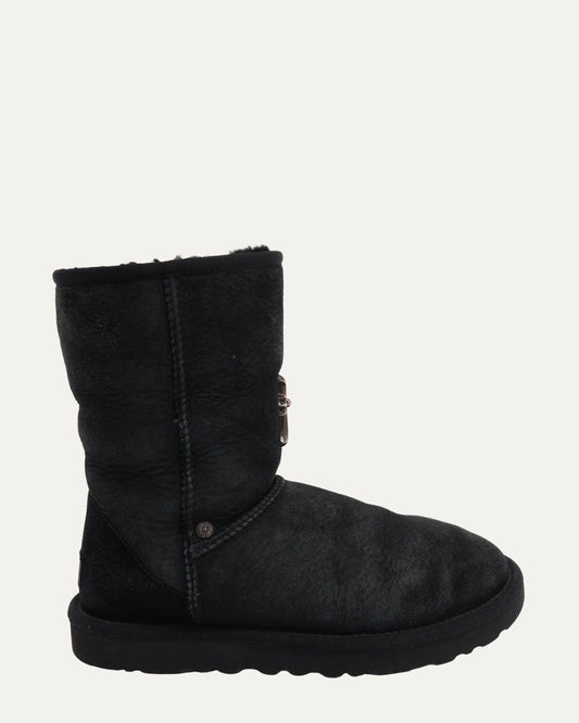Cross Embellished Ugg Boots
