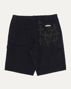 Double Knee Cross Patch Shorts