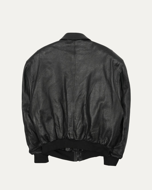 Leather Bomber Jacket