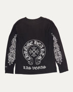 Vintage Las Vegas Horseshoe Logo Long Sleeve Pocket T-Shirt
