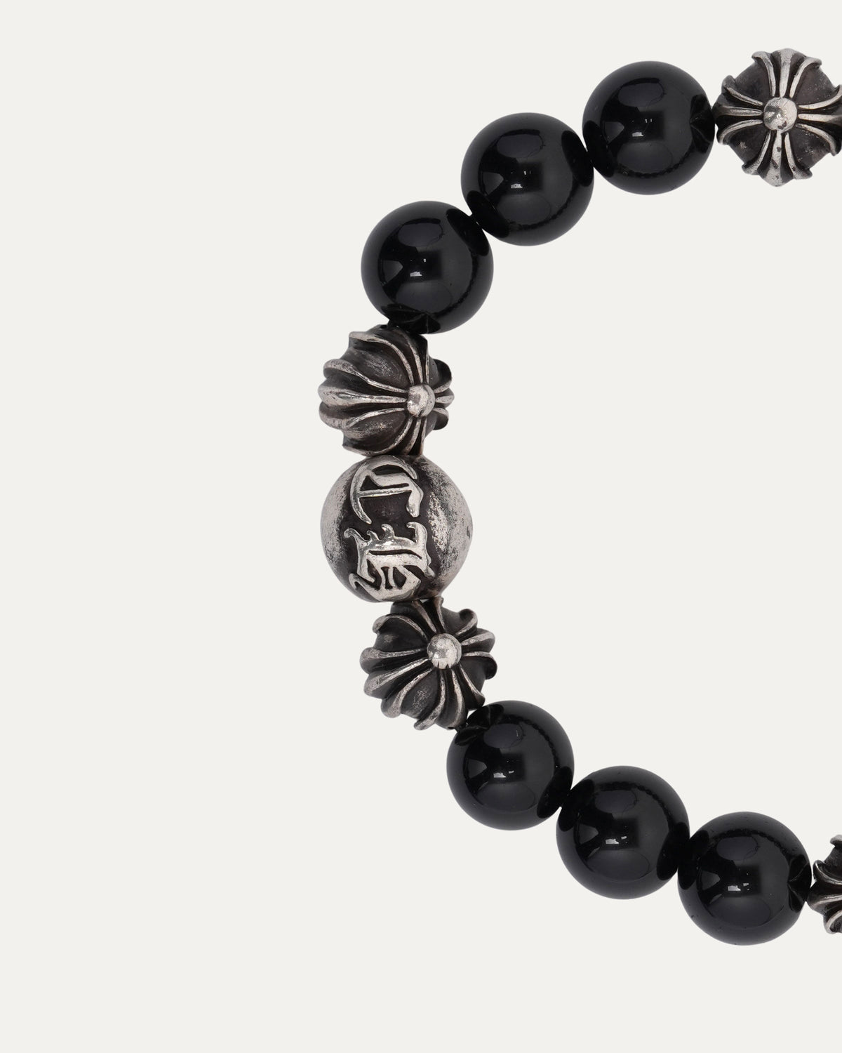 6mm Onyx Multi Charm Bead Bracelet