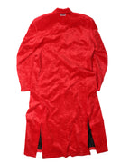 Velour Button Up Coat