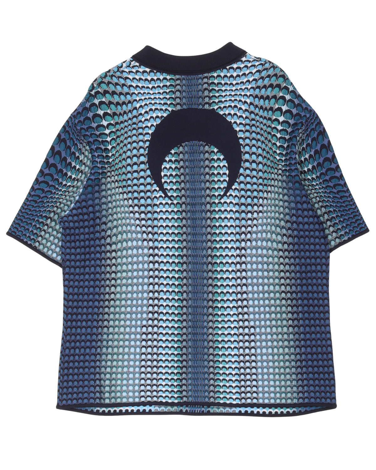 Marine Serre Knit Polo Shirt