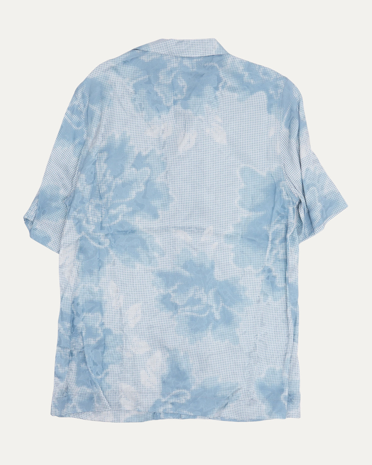 Sky Print Camp Collar Short Sleeve Shirt