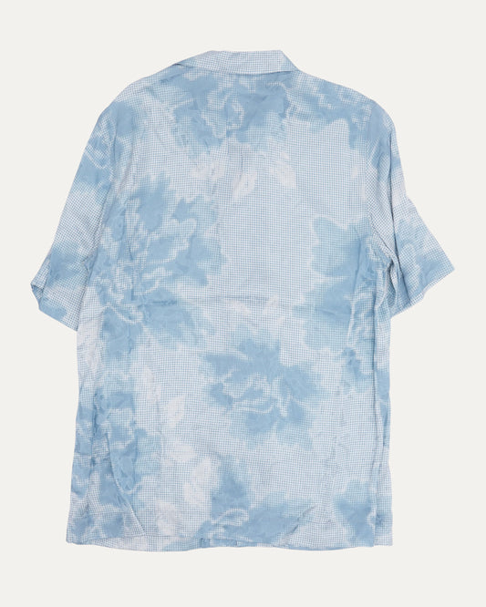 Sky Print Camp Collar Short Sleeve Shirt