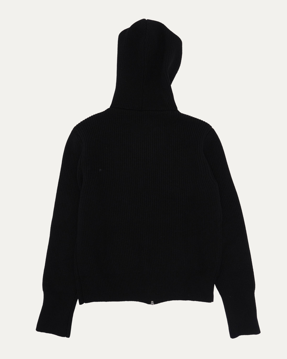 Cemetery Cross Patch Cashmere Zip Up Hooded Sweater