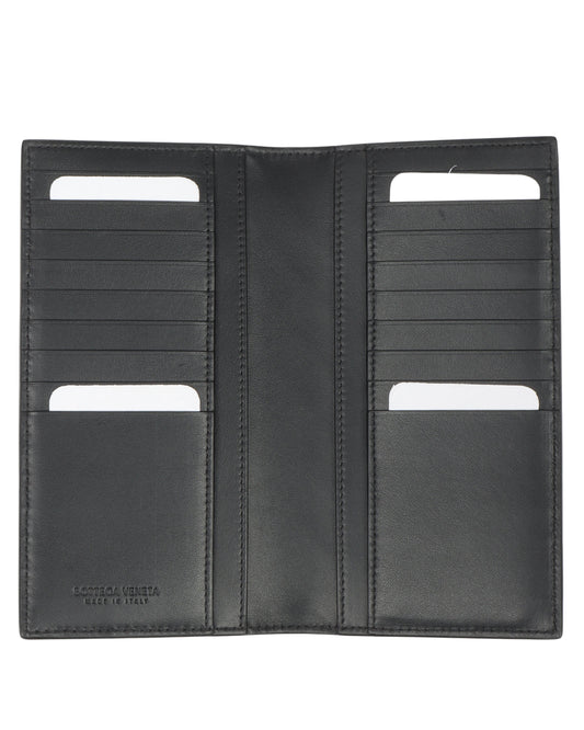 Intrecciato Leather Long Wallet