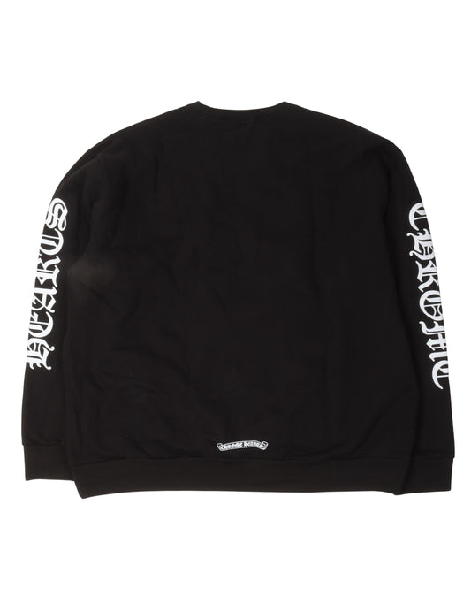 Neck Logo Long Sleeve Crewneck Sweatshirt