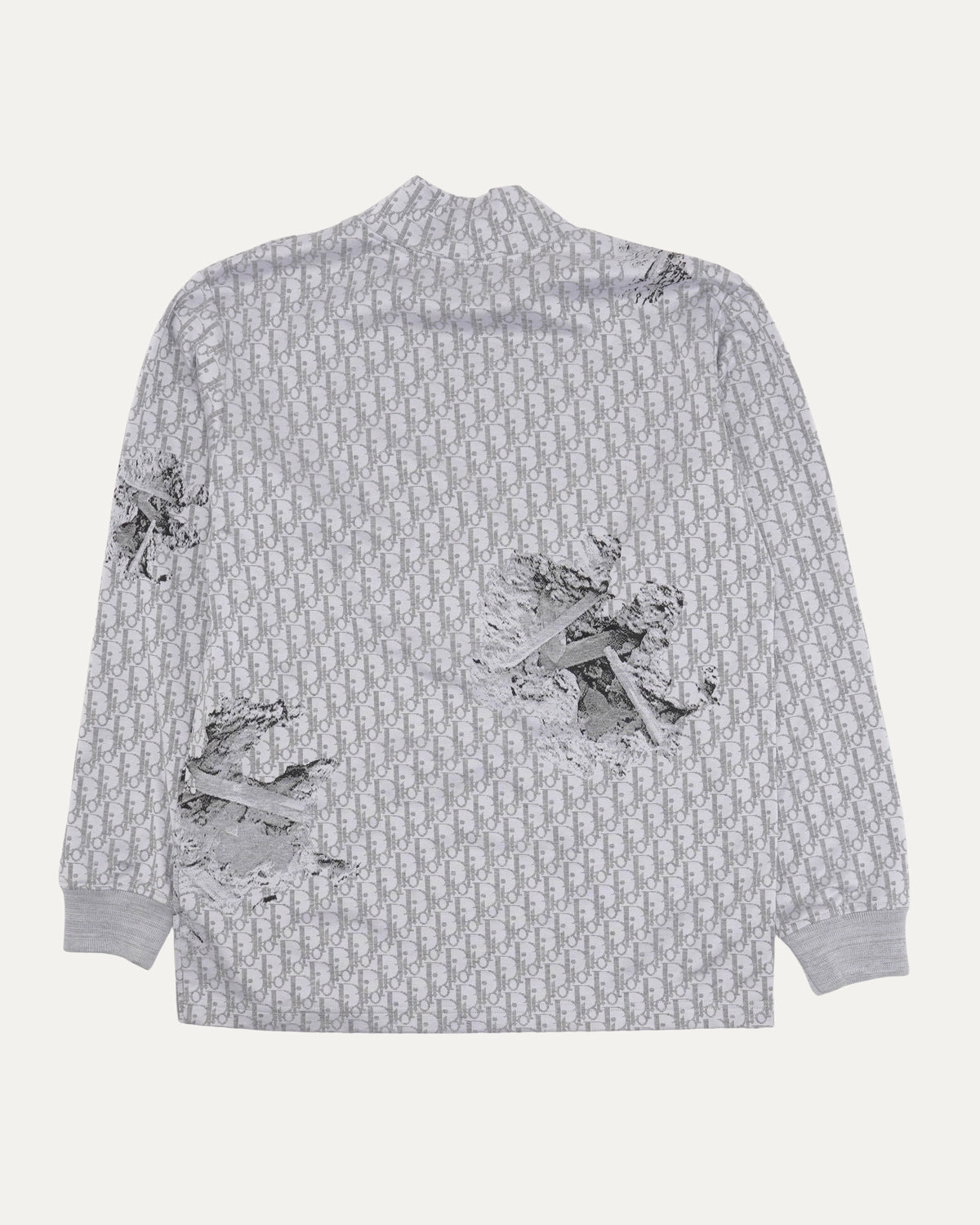 Daniel Arsham Oblique Monogram Long Sleeve T-Shirt