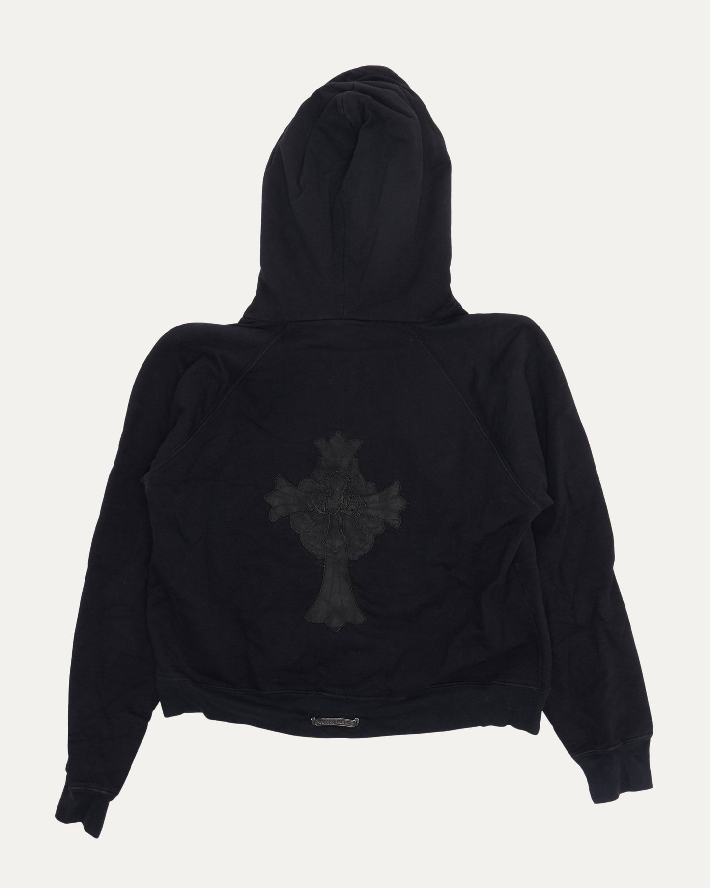 Vintage Cross Patch Zip Up Hoodie