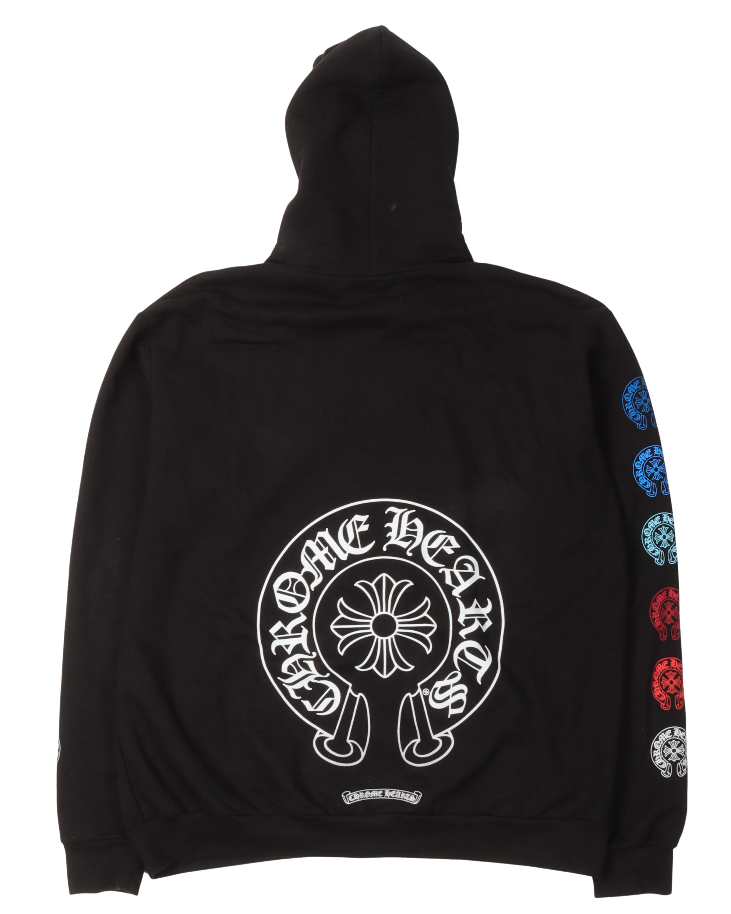 Multicolor Horseshoe Logo Zip-Up Hoodie