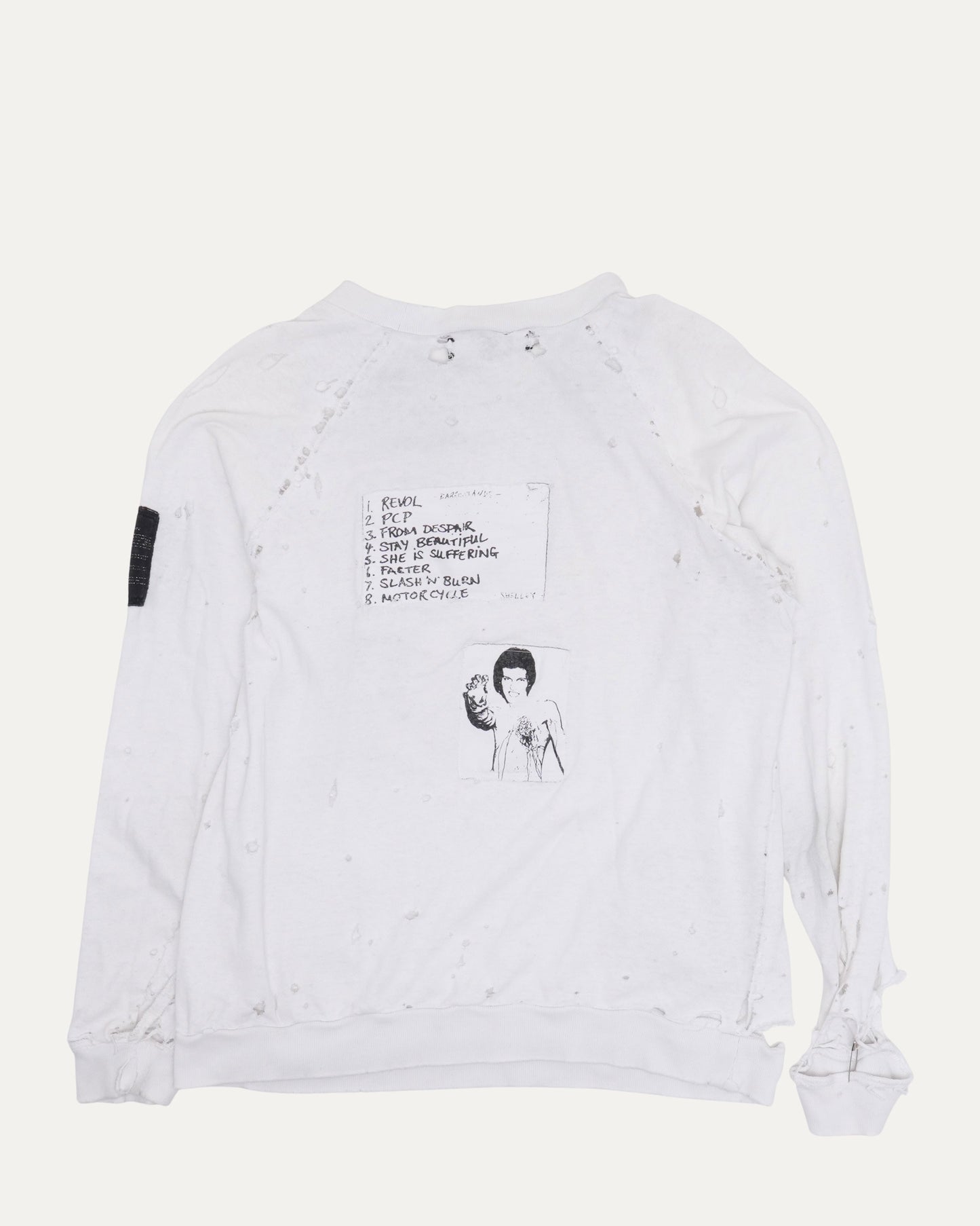 Distressed Long Sleeve T-Shirt