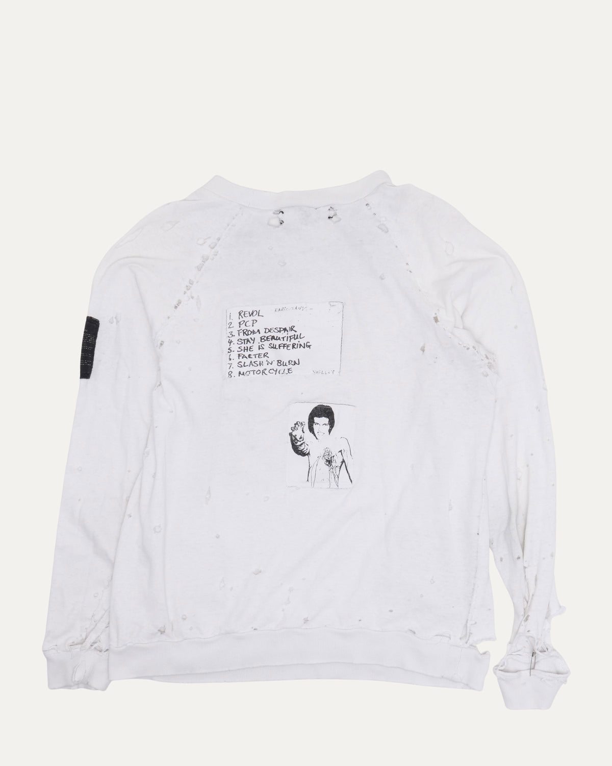 Distressed Long Sleeve T-Shirt