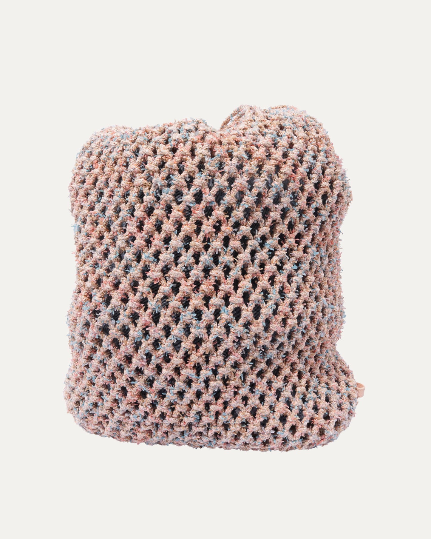 Lambskin Mixed Fibers Large Shopping Bag