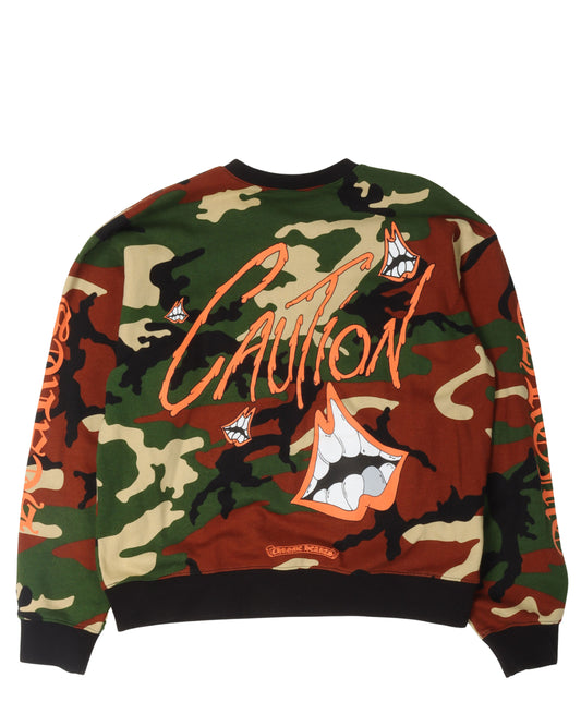 Matty Boy Caution Camouflage Sweatshirt