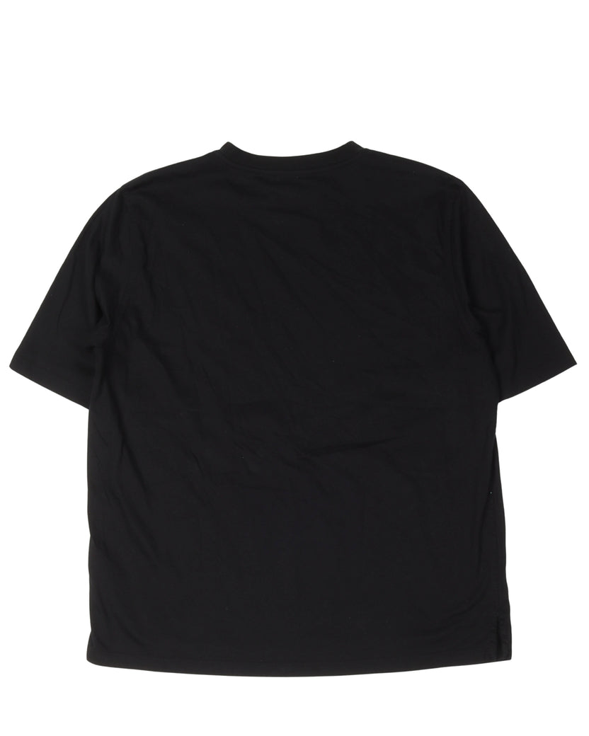 Leather Appliqued T-Shirt