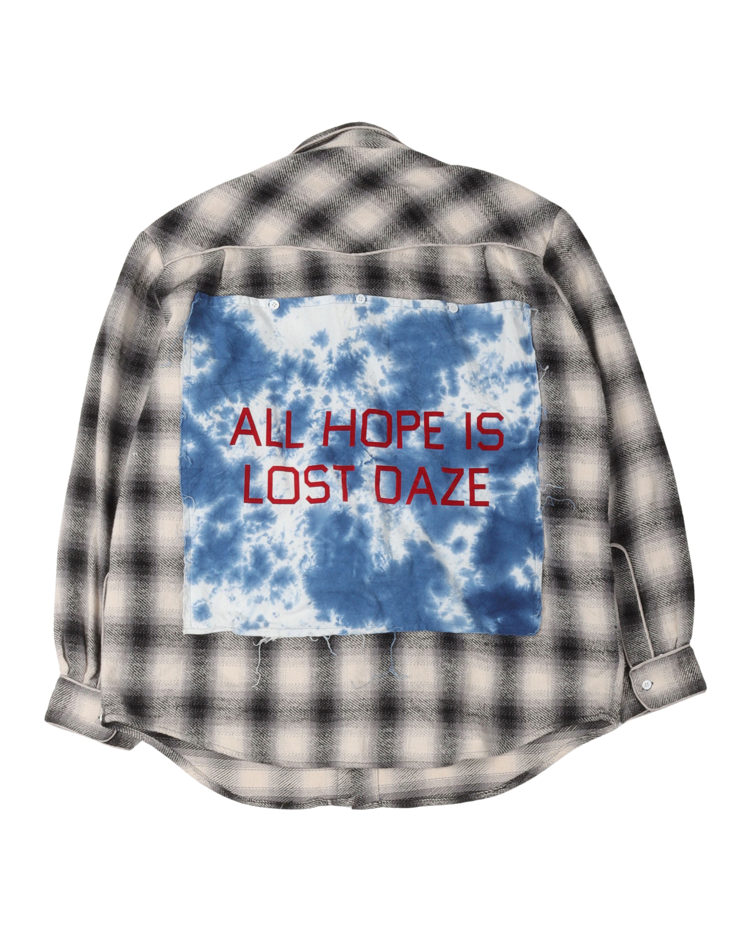 Lost Daze Back Patch Flannel Shirt