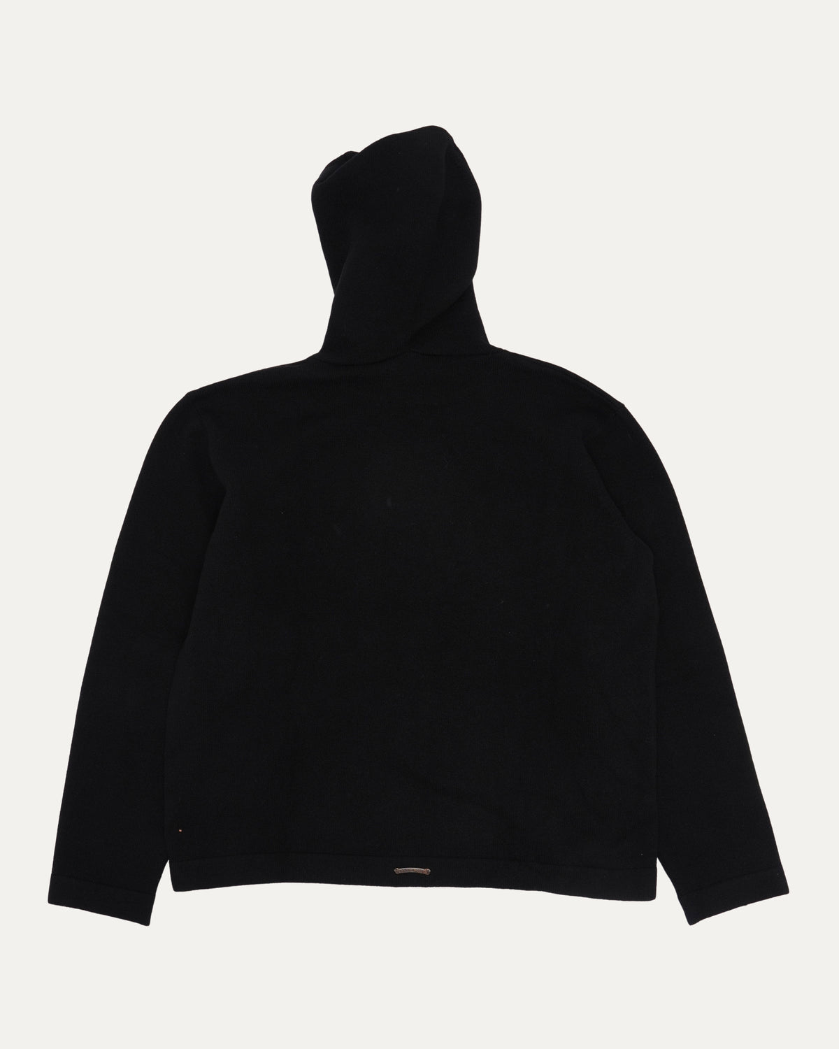 Cross Patch Cashmere Blend Hooded Sweater