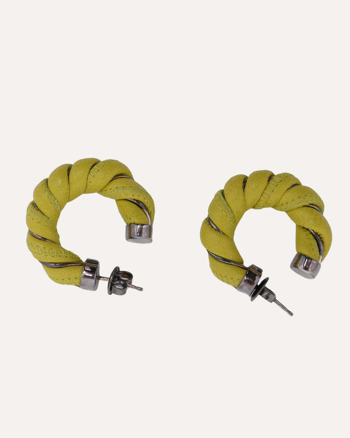 Leather Twist Earrings
