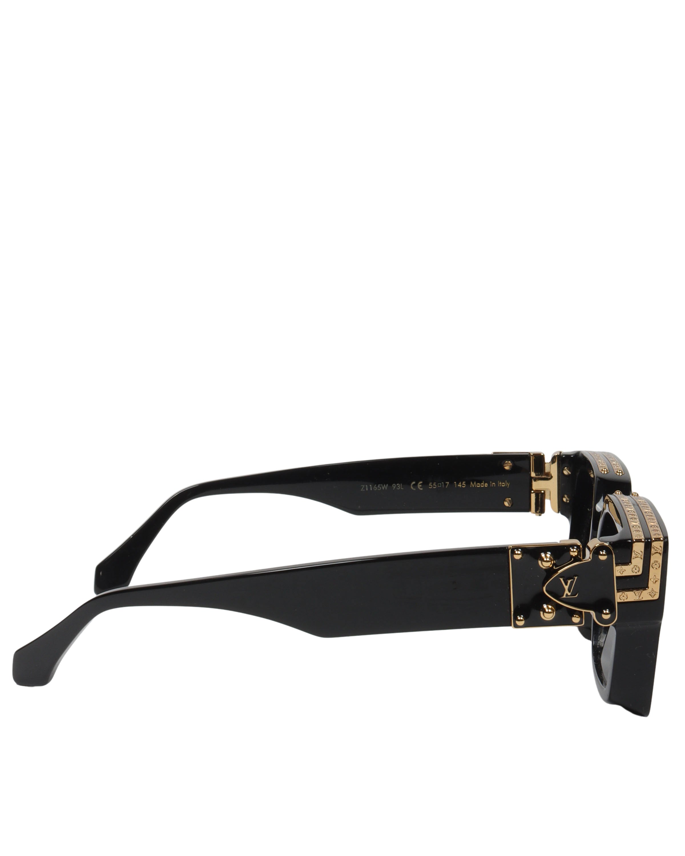 Louis Vuitton 1.1 Millionaires Sunglasses One Size Black Z1165W 93L