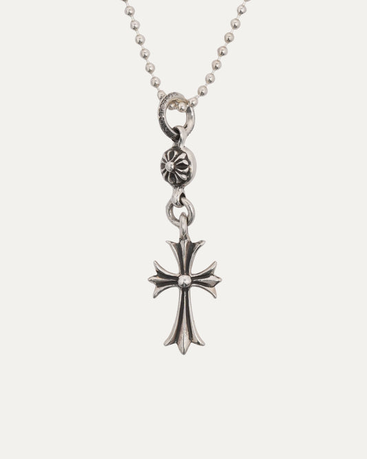 Cross Pendant with Cross Ball on Ball Chain