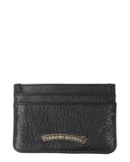 Silver Cross Embellished Leather Cardholder
