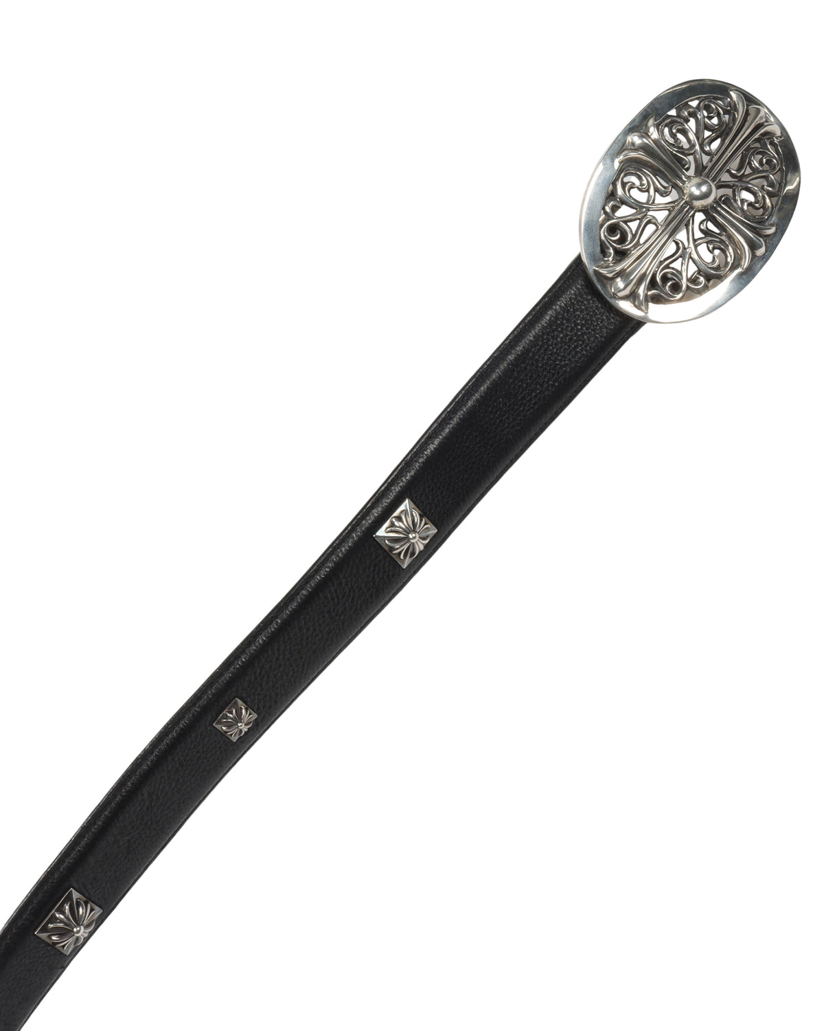 XXL Oval Cross Buckle Punk Studded Belt
