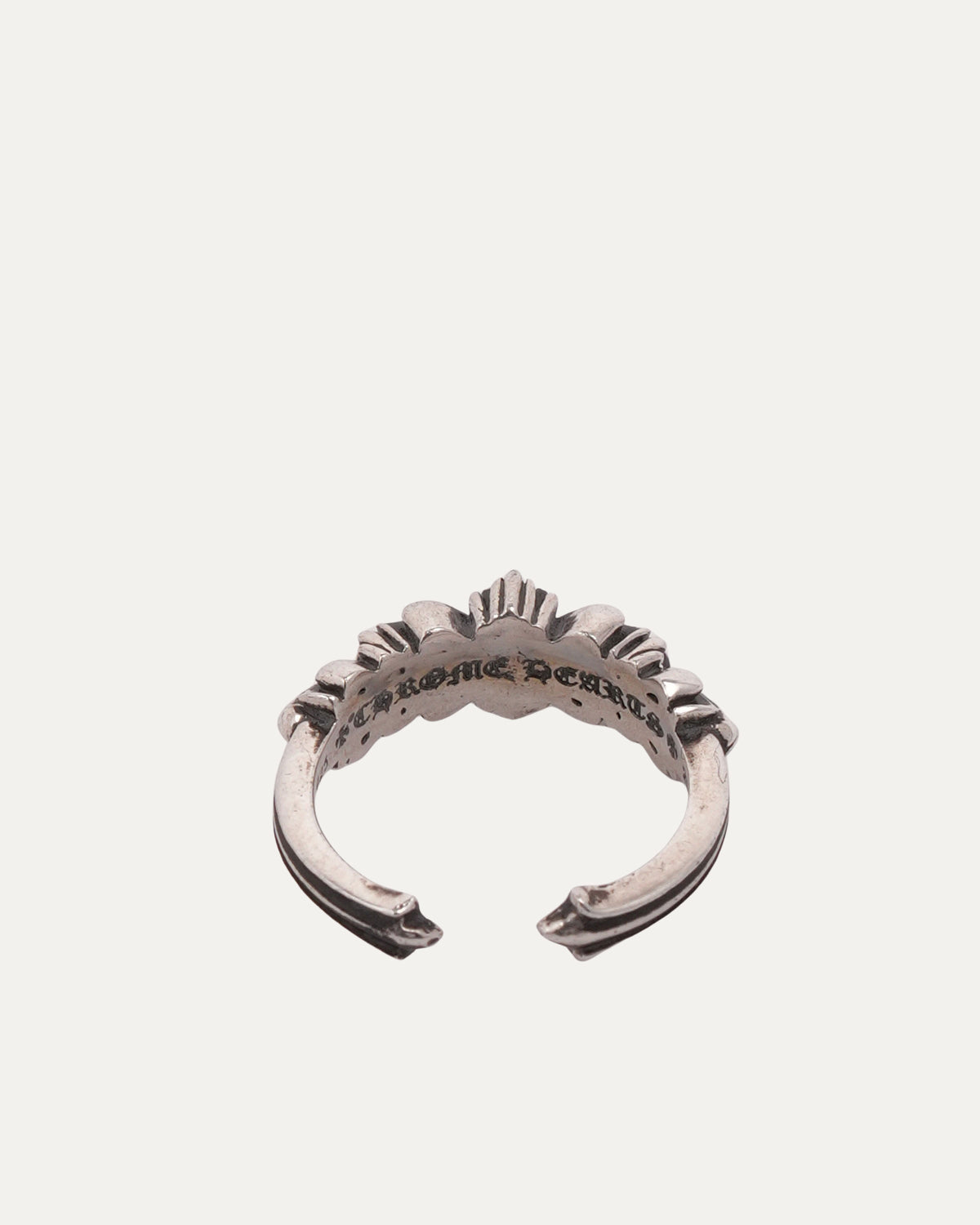 Mini Double Floral Cross Ring