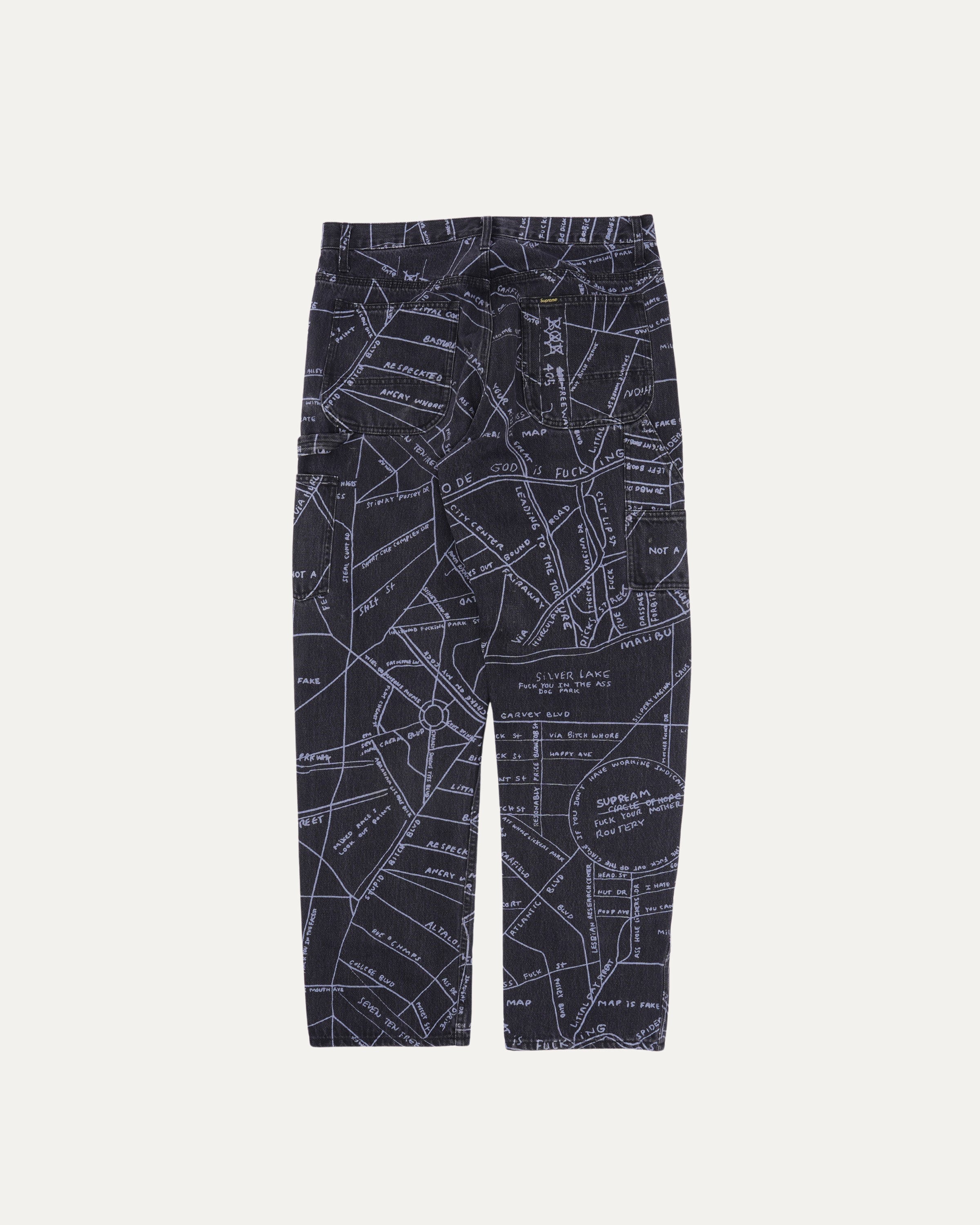 Gonz Map Denim Painter Pant