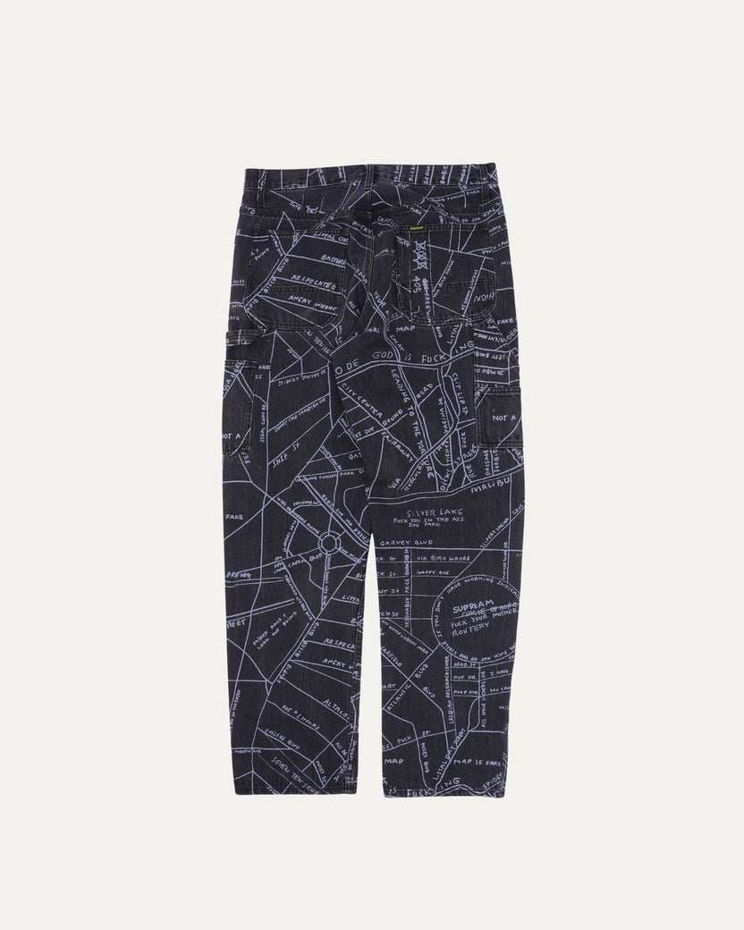 Gonz Map Denim Painter Pant