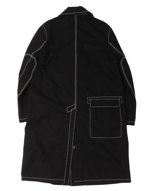 Contrast Stitch Trench Coat